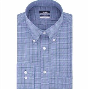IZOD Royal Blue button down stretch dress shirt
